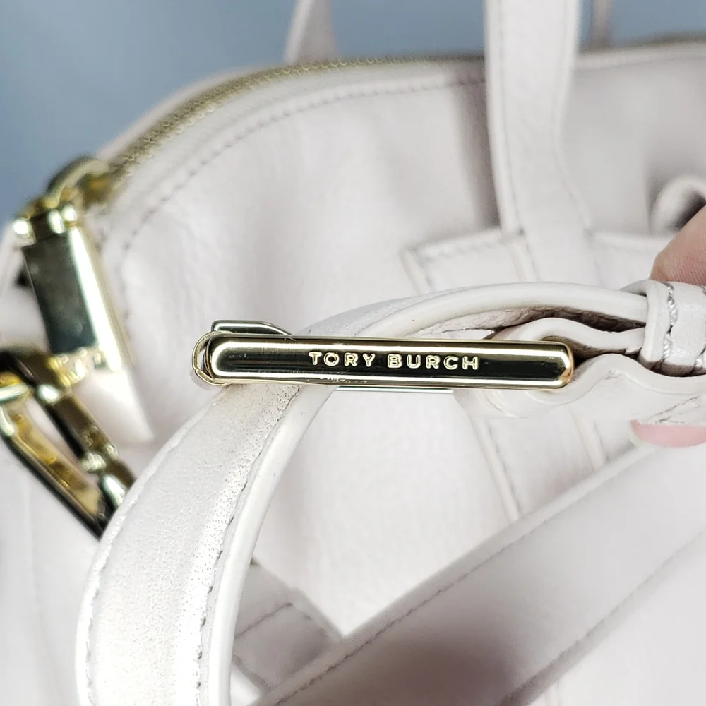 Tory Burch Blush Leather Handbag - Picture 14 of 16